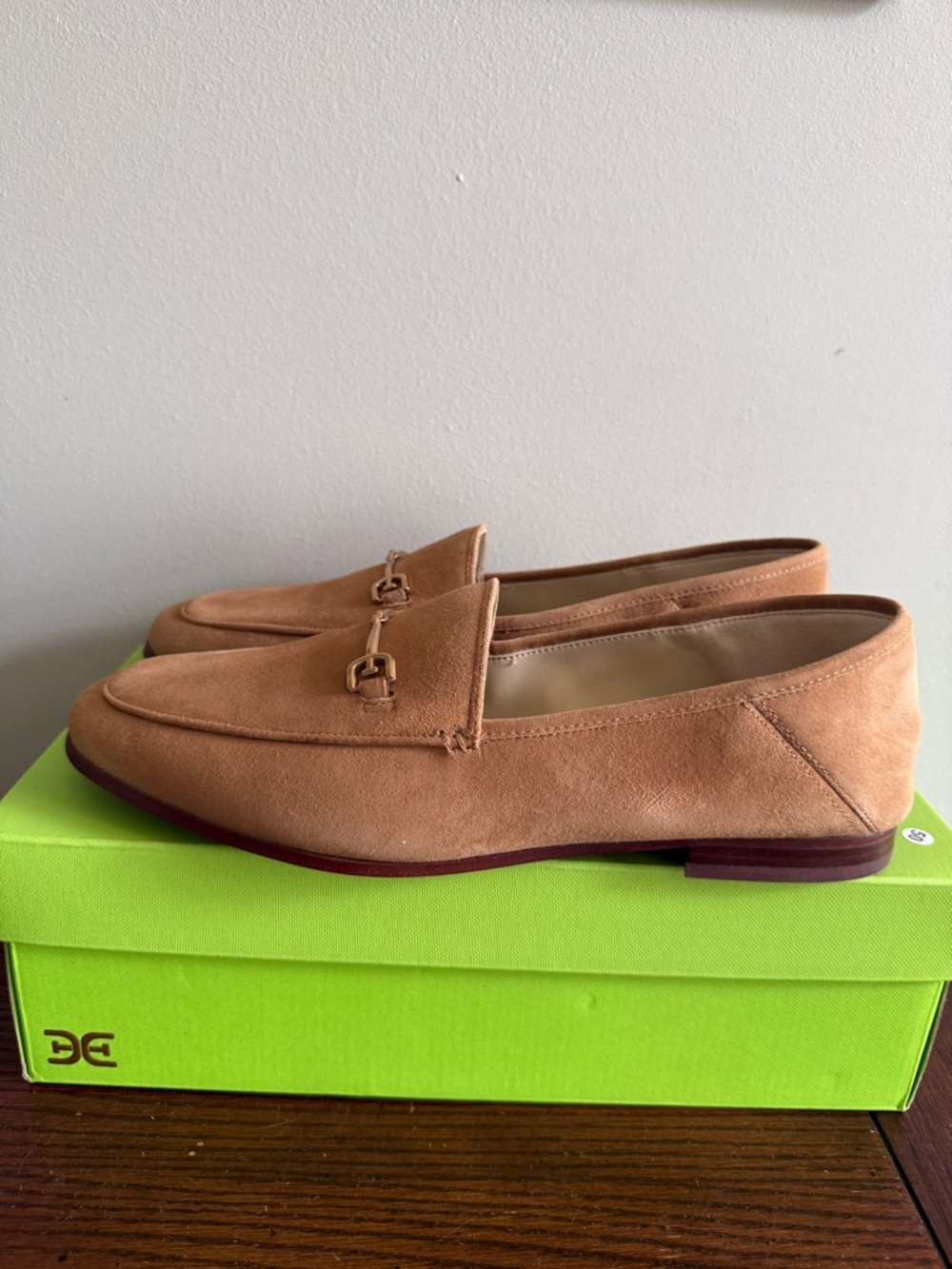 Sam Edelman Tan Suede Horsebit Loafers - Picture 4 of 8